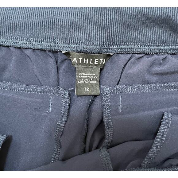 Athleta Womens Brooklyn Ankle Pants Size 12 Navy Pockets Gym Athleisure - Picture 6 of 8